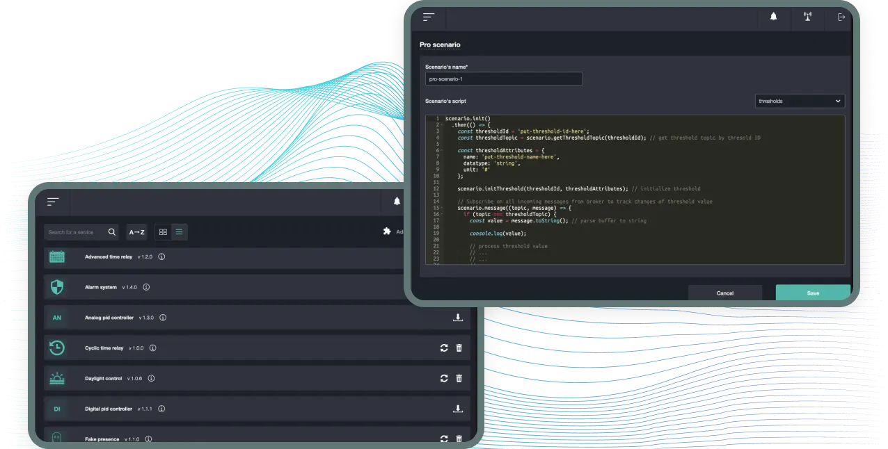 Automation scenarios